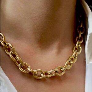 Elegant Gold-Tone Necklace